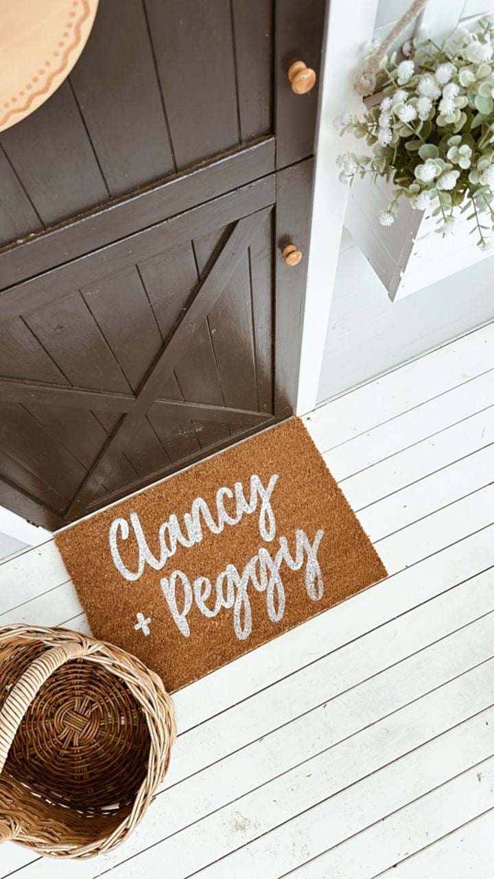 Cubby House Doormat - Lovely Font