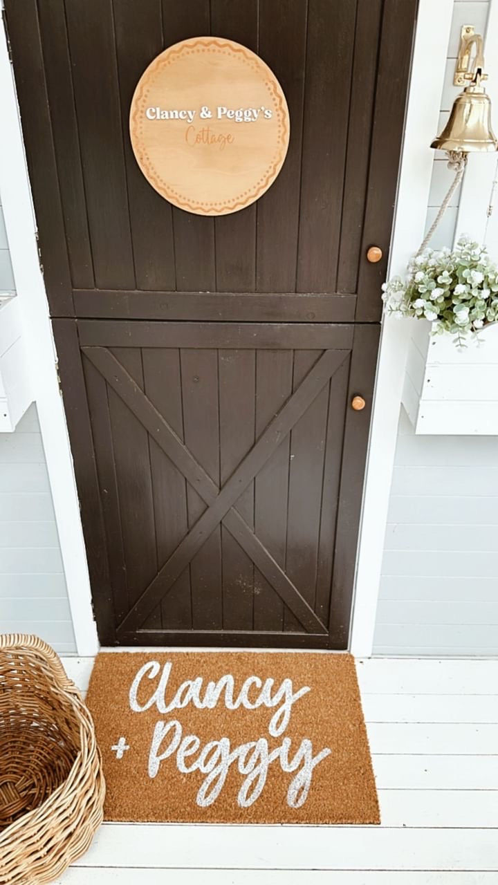 Cubby House Doormat - Lovely Font