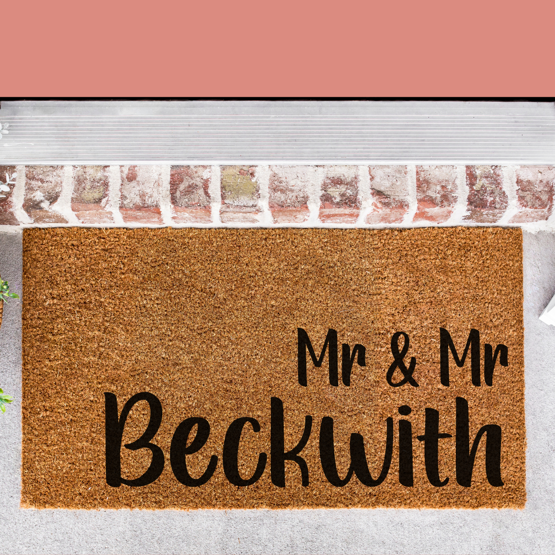 Mr & Mrs | Mr & Mr | Mrs & Mrs Custom Doormat