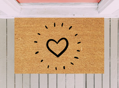 Heart Burst Doormat