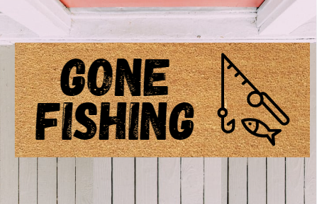 Gone Fishing Doormat