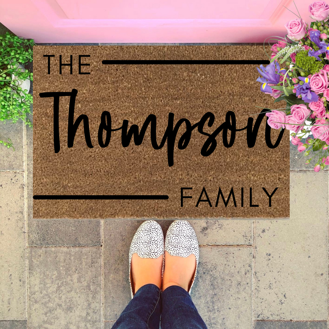 The Bold & Beautiful - Custom Doormat Black/White