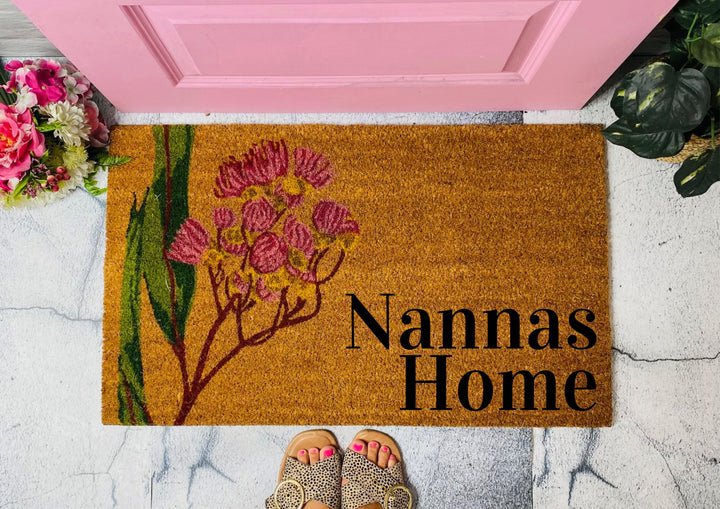 Australian Native Floral Doormat - Flowering Gum