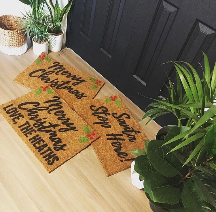 Customisable Christmas Doormats