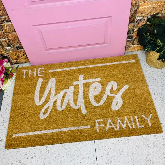 The Bold & Beautiful - Custom Doormat Black/White