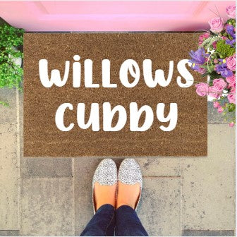 Cubby House Doormat - Cutie Pie Font