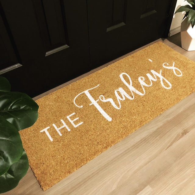 Brushfont Doormat - White Edition