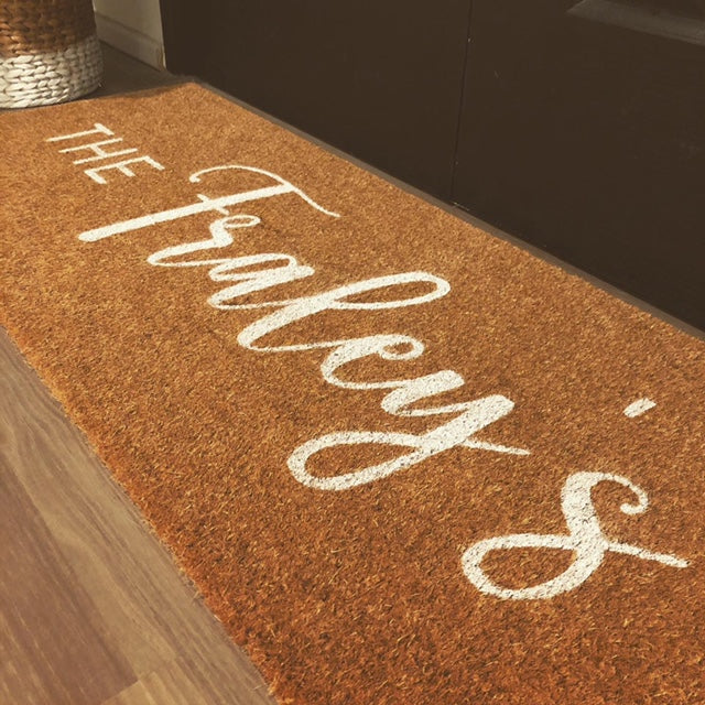 Brushfont Doormat - White Edition